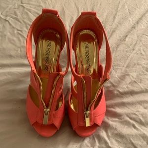 Hot Pink Mascotte Heels